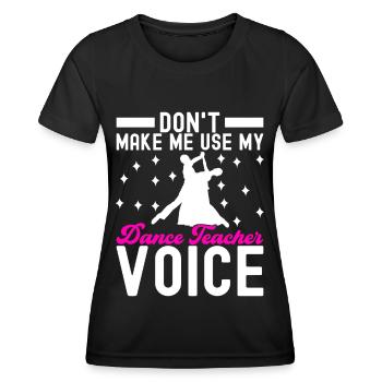 Danse de salon Danseuses de salon Danseuses de salon Danseuses de salon - T-shirt sport Femme - noir - Devant - AI Model Female 172 light (172cm)