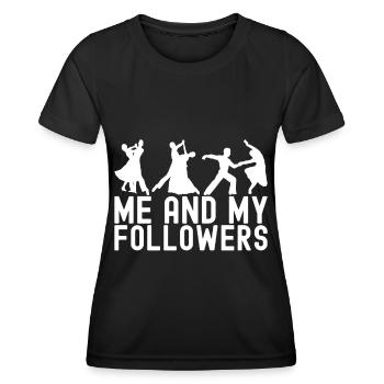 Danse de salon Danseuses de salon Danseuses de salon Danseuses de salon - T-shirt sport Femme - noir - Devant - AI Model Female 172 light (172cm)