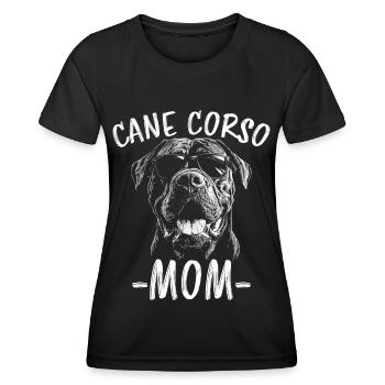 Cane Corso Italiano Mom Mom Cane Corso Gift - Women's Functional T-Shirt - black - Front - AI Model Female 172 light (172cm)