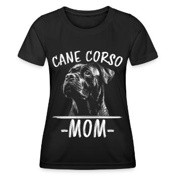 Cane Corso Italiano Mom Mom Cane Corso Gift - Women's Functional T-Shirt - black - Front - AI Model Female 172 light (172cm)