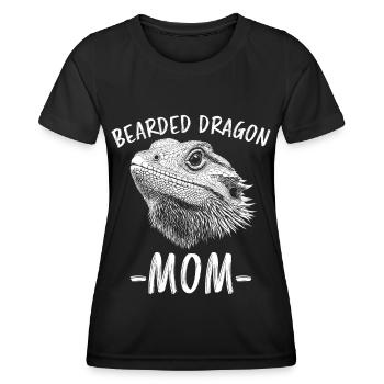 Bearded Dragon Saying Fun Funny Bearded Dragon Gift - Women's Functional T-Shirt - black - Front - AI Model Female 172 light (172cm)