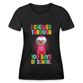 Machine à boules de gomme - T-shirt sport Femme - noir - Devant - AI Model Female 172 light (172cm)