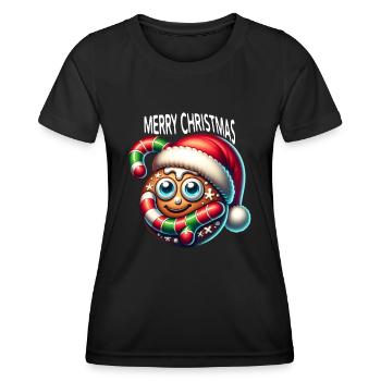 Christmas - Frauen Funktions-T-Shirt - Schwarz - Vorne - AI Model Female 172 light (172cm)