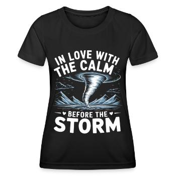 Costume de chasseur de tempête Chasseur de tempête - T-shirt sport Femme - noir - Devant - AI Model Female 172 light (172cm)