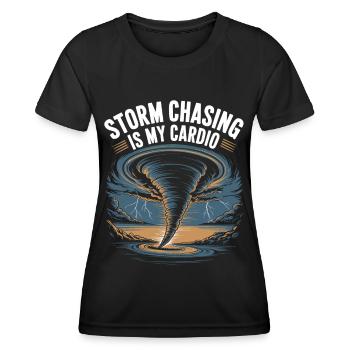 Costume de chasseur de tempête Chasseur de tempête - T-shirt sport Femme - noir - Devant - AI Model Female 172 light (172cm)
