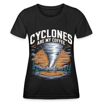 Costume de chasseur de tempête Chasseur de tempête - T-shirt sport Femme - noir - Devant - AI Model Female 172 light (172cm)