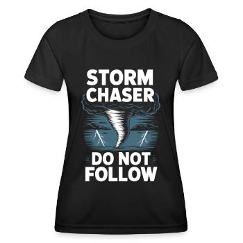 Costume de chasseur de tempête Chasseur de tempête - T-shirt sport Femme - noir - Devant - AI Model Female 172 light (172cm)