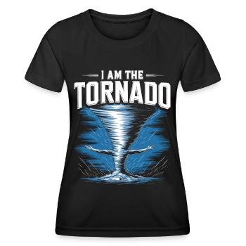 Costume de chasseur de tempête Chasseur de tempête - T-shirt sport Femme - noir - Devant - AI Model Female 172 light (172cm)