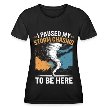 Costume de chasseur de tempête Chasseur de tempête - T-shirt sport Femme - noir - Devant - AI Model Female 172 light (172cm)