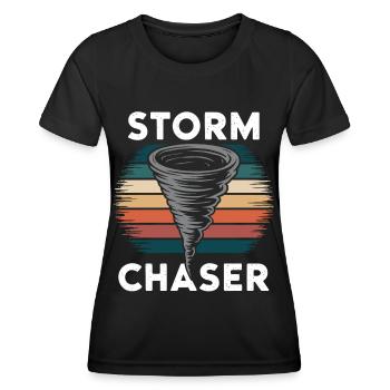 Costume de chasseur de tempête Chasseur de tempête - T-shirt sport Femme - noir - Devant - AI Model Female 172 light (172cm)