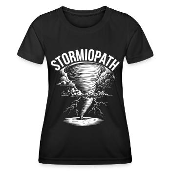 Costume de chasseur de tempête Chasseur de tempête - T-shirt sport Femme - noir - Devant - AI Model Female 172 light (172cm)