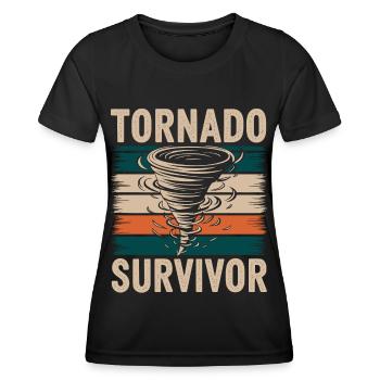Costume de chasseur de tempête Chasseur de tempête - T-shirt sport Femme - noir - Devant - AI Model Female 172 light (172cm)