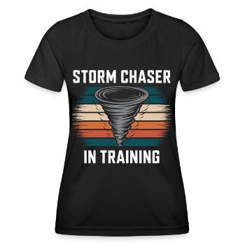 Costume de chasseur de tempête Chasseur de tempête - T-shirt sport Femme - noir - Devant - AI Model Female 172 light (172cm)