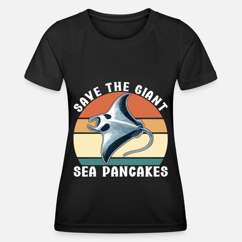 Manta Rays Great Manta Sea Creatures - Women's Functional T-Shirt - black
