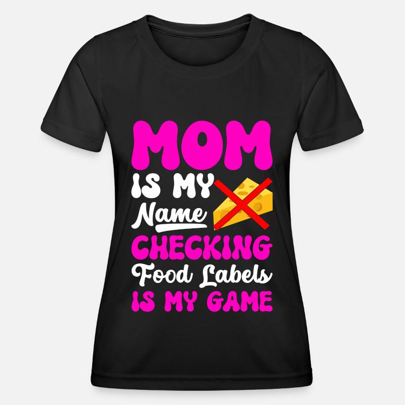 Lactose intolerance Lactose intolerant - Women's Functional T-Shirt - black