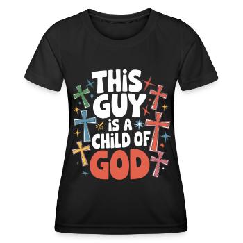 Christ Reformed Christian God Theology - Women's Functional T-Shirt - black - Front - AI Model Female 172 light (172cm)