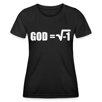 Atheist Atheism Mathematics Mathematician - Women's Functional T-Shirt - black - Front - AI Model Female 172 light (172cm)