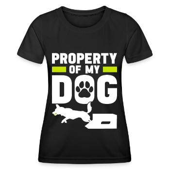 Flyball Sports canins - T-shirt sport Femme - noir - Devant - AI Model Female 172 light (172cm)