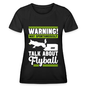 Flyball Sports canins - T-shirt sport Femme - noir - Devant - AI Model Female 172 light (172cm)
