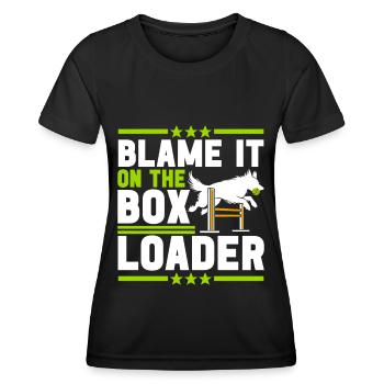 Flyball Sports canins - T-shirt sport Femme - noir - Devant - AI Model Female 172 light (172cm)