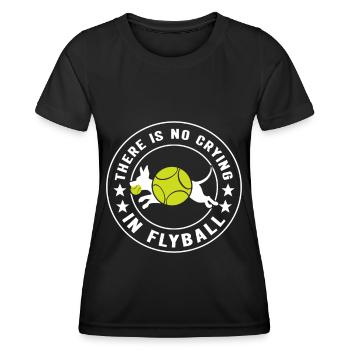 Flyball Sports canins - T-shirt sport Femme - noir - Devant - AI Model Female 172 light (172cm)