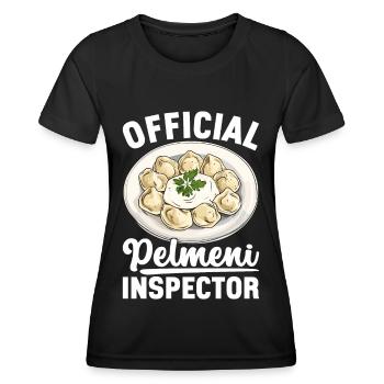 Pelmeni Russian Cuisine - Women's Functional T-Shirt - black - Front - AI Model Female 172 light (172cm)
