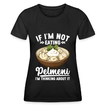 Pelmeni Russian Cuisine - Women's Functional T-Shirt - black - Front - AI Model Female 172 light (172cm)
