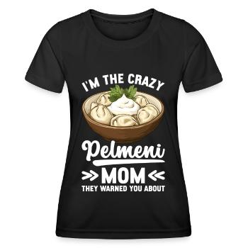 Pelmeni Russian Cuisine - Women's Functional T-Shirt - black - Front - AI Model Female 172 light (172cm)