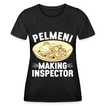 Pelmeni Russian Cuisine - Women's Functional T-Shirt - black - Front - AI Model Female 172 light (172cm)