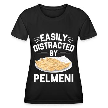 Pelmeni Russian Cuisine - Women's Functional T-Shirt - black - Front - AI Model Female 172 light (172cm)