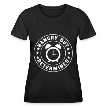 Jeûne intermittent Jeûne intermittent - T-shirt sport Femme - noir - Devant - AI Model Female 172 light (172cm)