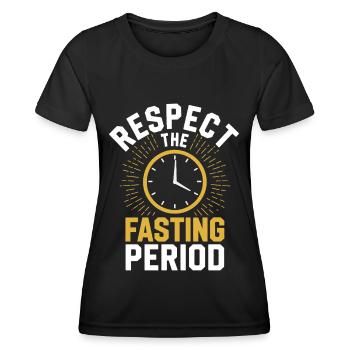 Intermittent fasting Intermittent fasting - Women's Functional T-Shirt - black - Front - AI Model Female 172 light (172cm)