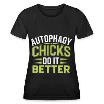 Intermittent fasting Intermittent fasting - Women's Functional T-Shirt - black - Front - AI Model Female 172 light (172cm)