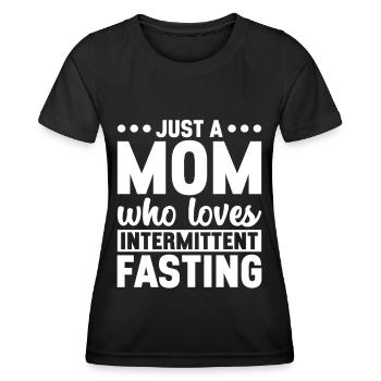 Jeûne intermittent Jeûne intermittent - T-shirt sport Femme - noir - Devant - AI Model Female 172 light (172cm)