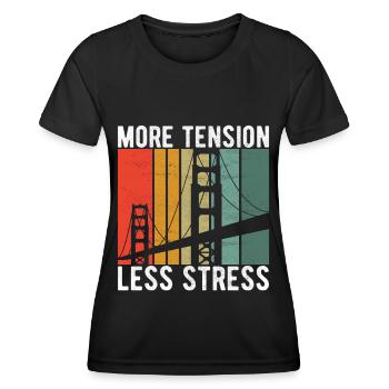 Ingénieur des ponts Construction de ponts - T-shirt sport Femme - noir - Devant - AI Model Female 172 light (172cm)