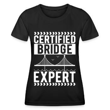 Ingénieur des ponts Construction de ponts - T-shirt sport Femme - noir - Devant - AI Model Female 172 light (172cm)