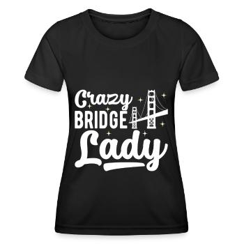 Ingénieur des ponts Construction de ponts - T-shirt sport Femme - noir - Devant - AI Model Female 172 light (172cm)