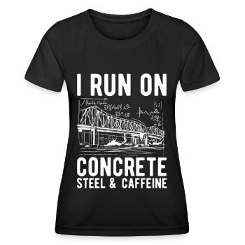 Ingénieur des ponts Construction de ponts - T-shirt sport Femme - noir - Devant - AI Model Female 172 light (172cm)