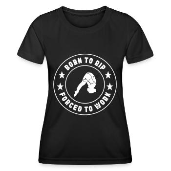 Kunstspringen Turmspringer Sprungbrett - Frauen Funktions-T-Shirt - Schwarz - Vorne - AI Model Female 172 light (172cm)
