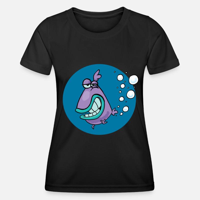 Parpy Fish - Women's Functional T-Shirt - black