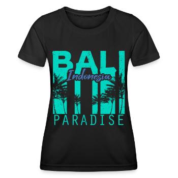 Bali Asien Ozean - Frauen Funktions-T-Shirt - Schwarz - Vorne - AI Model Female 172 light (172cm)