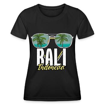 Bali Erinnerungen Geschenkidee - Frauen Funktions-T-Shirt - Schwarz - Vorne - AI Model Female 172 light (172cm)