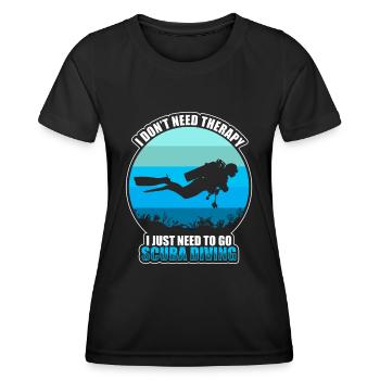 Tauchen Meer Korallen - Frauen Funktions-T-Shirt - Schwarz - Vorne - AI Model Female 172 light (172cm)