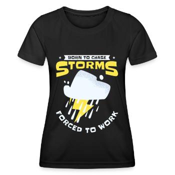 Storm Hunter Tornados Storm Chaser Cadeau - T-shirt sport Femme - noir - Devant - AI Model Female 172 light (172cm)