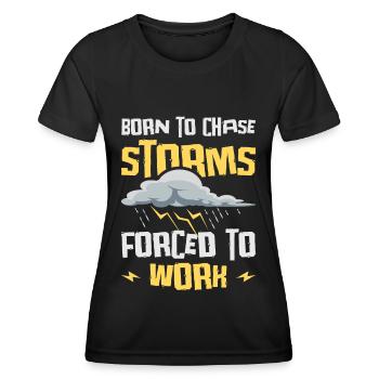 Storm Hunter Tornados Storm Chaser Cadeau - T-shirt sport Femme - noir - Devant - AI Model Female 172 light (172cm)