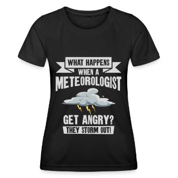 Storm Hunter Tornados Storm Chaser Cadeau - T-shirt sport Femme - noir - Devant - AI Model Female 172 light (172cm)