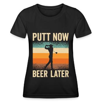 Golf Golfeur Balle de golf Golfeurs Clubs de golf - T-shirt sport Femme - noir - Devant - AI Model Female 172 light (172cm)