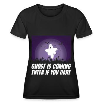 Effrayant halloween citrouille sorcières fantômes zombies - T-shirt sport Femme - noir - Devant - AI Model Female 172 light (172cm)
