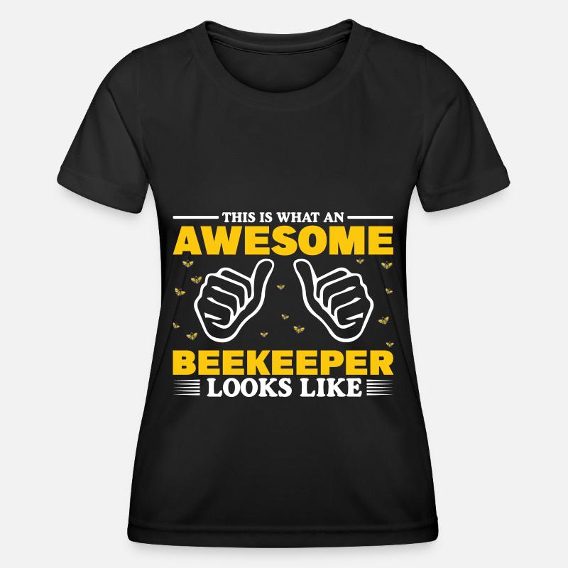 Bees honey bee beekeeper beekeeper gift - Women's Functional T-Shirt - black