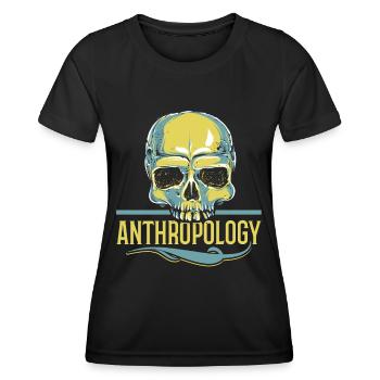 Anthropologielehrer Wissenschaft Anthropologe - Frauen Funktions-T-Shirt - Schwarz - Vorne - AI Model Female 172 light (172cm)